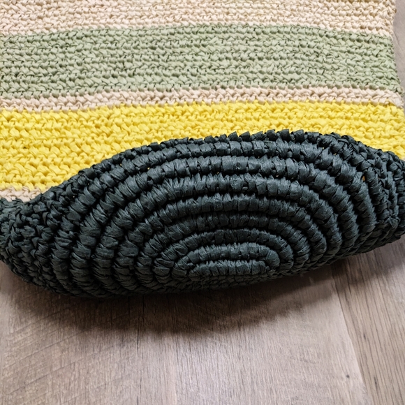 Universal Thread Beach Shoulder Bag 100% Paper Multi Color - Picture 4 of 12